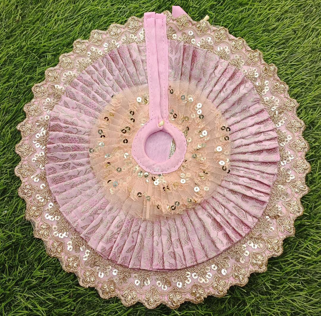Designer heavy Ladoo gopalji poshak 6 inch pack of 2 poshak