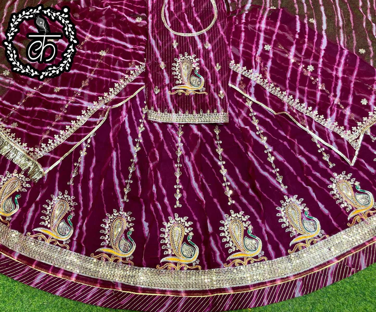Fancy designer Lahriya poshak