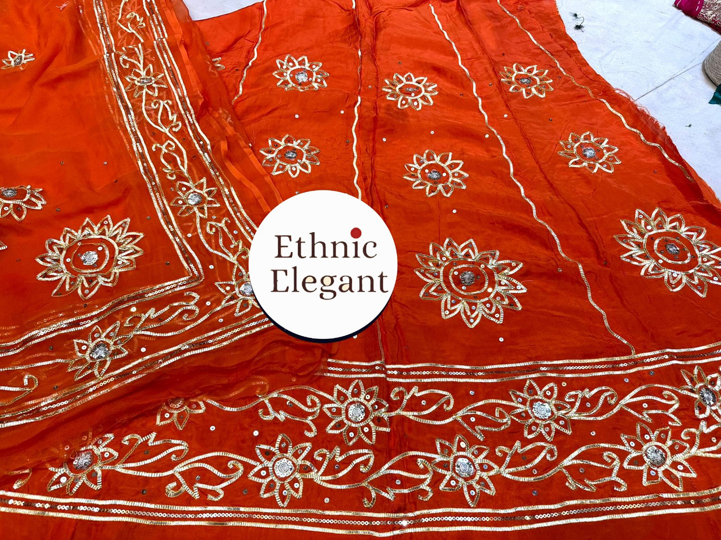 Beautiful boutique upada fabric elegant handwork thakurji pure odhna poshak