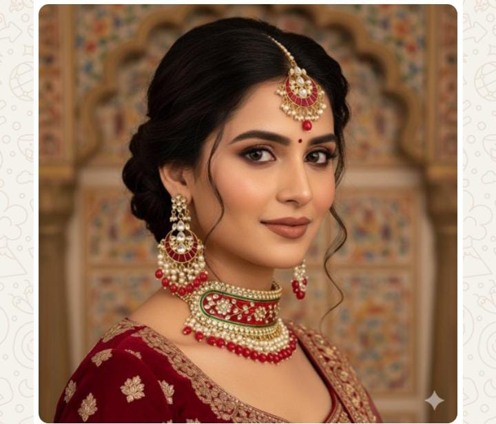 Heeramoti Rajwada Jewelry Set – Antique Pearl Bridal Necklace Set for Wedding & Festive Wear