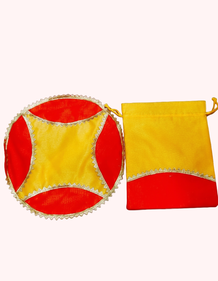 Papad Mangodi set pack of 10 Size - Potli 9/8 inch
Papad bag 11 inch diameter with chain