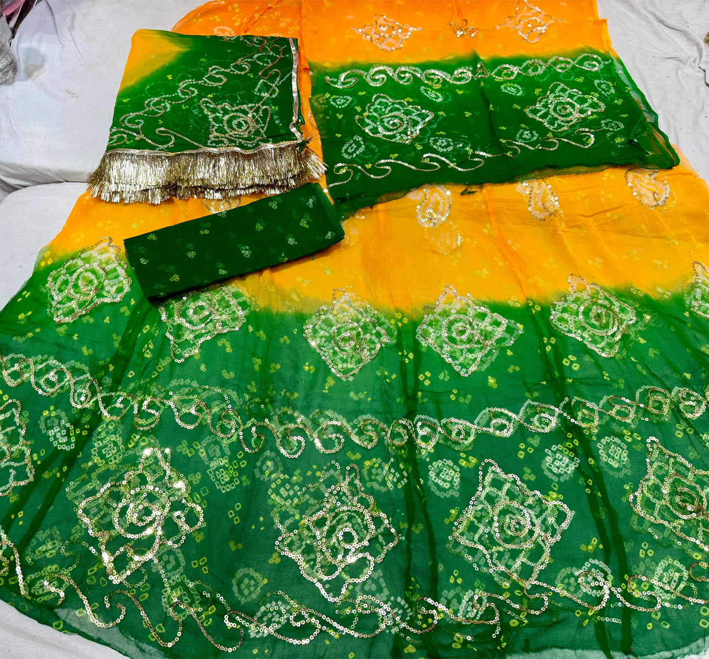 Thakurji pure Rai bandej Elegant Rajasthani poshak
