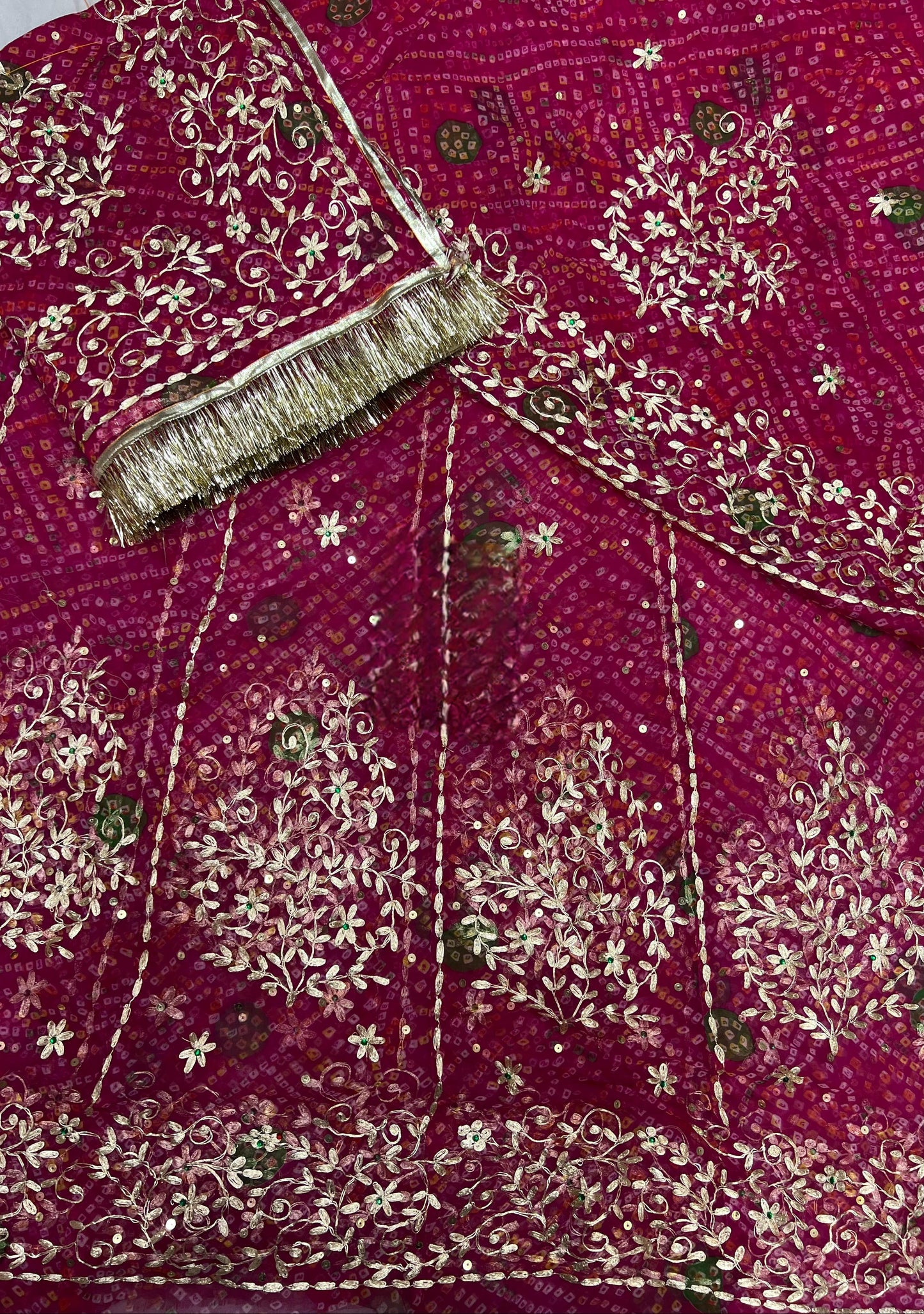 Humrai pure bandej Samundar Laheria PITRAN Resham Kasab work beautiful poshak