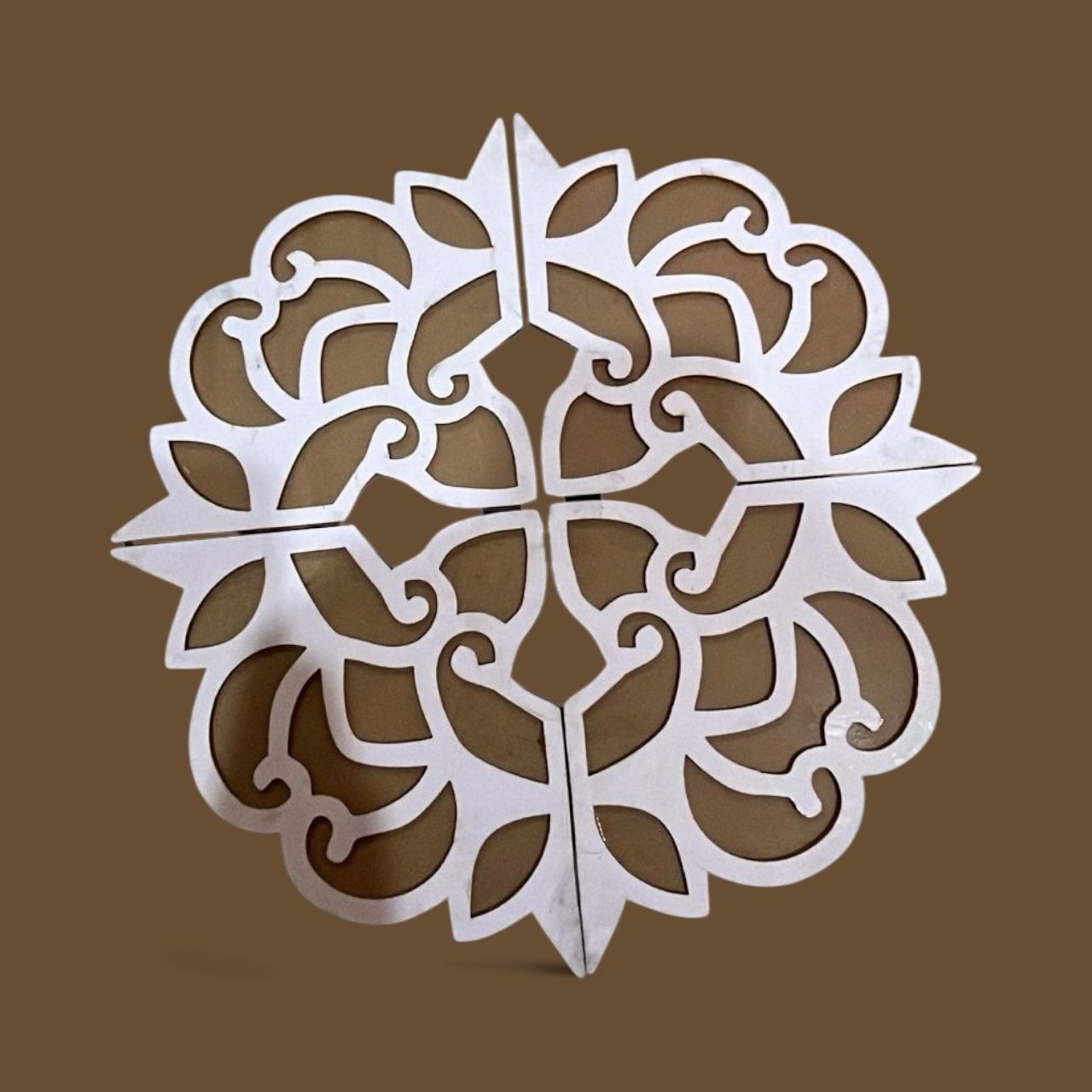 Rangoli Stencil Combo Pack – 12" Inch Reusable Wooden MDF Designs pack of 4
