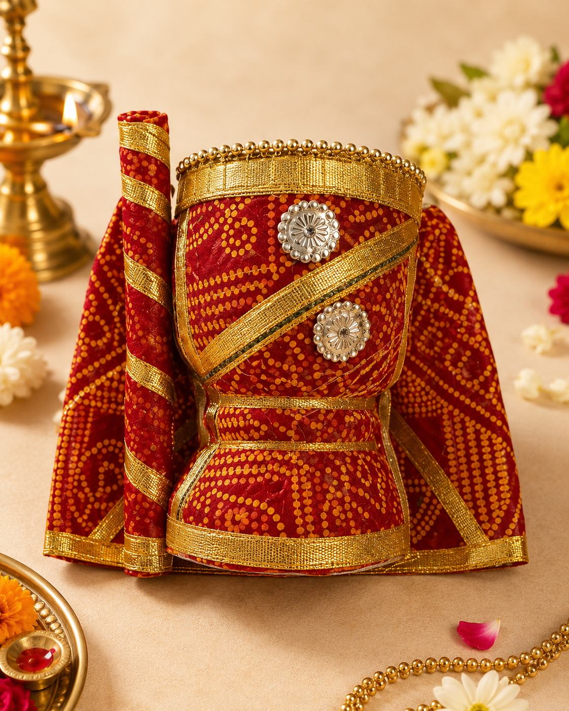Traditional Ukhal Musal Chhajhla Set for Wedding & Pooja Rituals (2 Chhajhla, 1 ukhal, 2 Musal set)