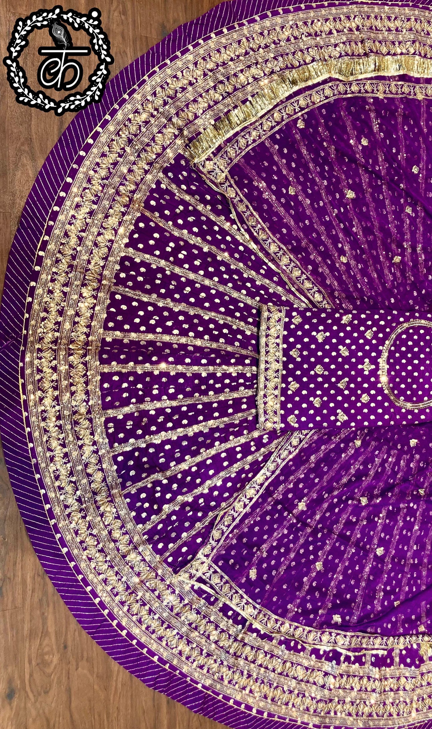 Beautiful 30 kali soft Banarasi fabric Rajasthani Poshak