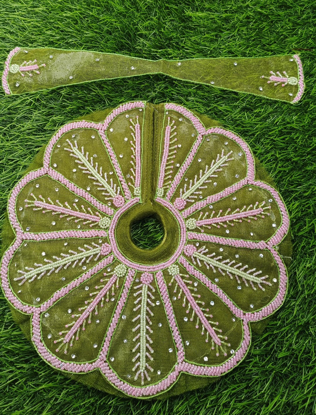 Janmashtami special heavy designer Ladoo gopalji poshak with mukut size 6inch
