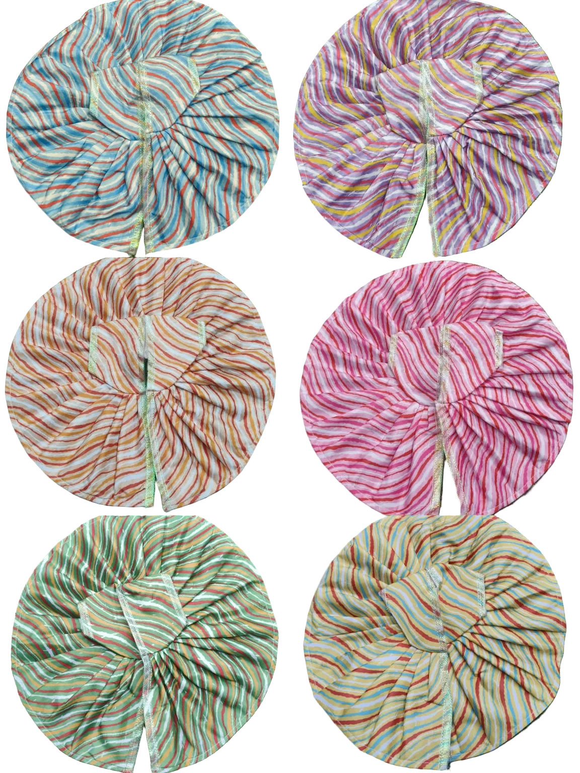 Laddu Gopal Cotton Poshak Pack of 6 | Summer Lightweight Shringar Clothes