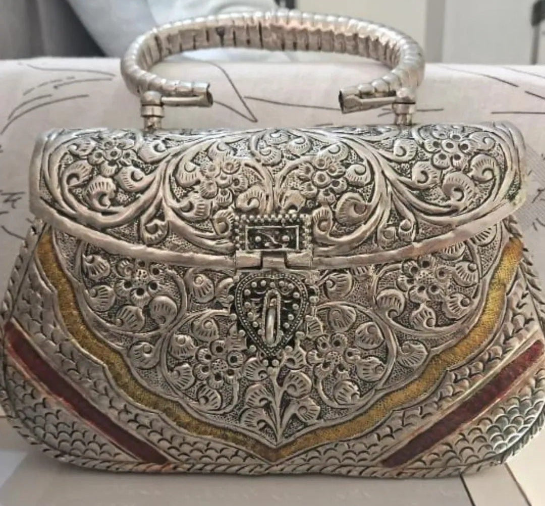 Royal Meenakari Elegant metal Clutch
