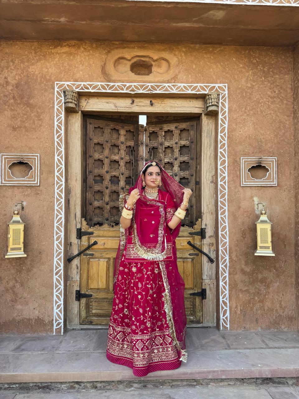 Karwa chauth special traditional Rajasthani elegant poshak