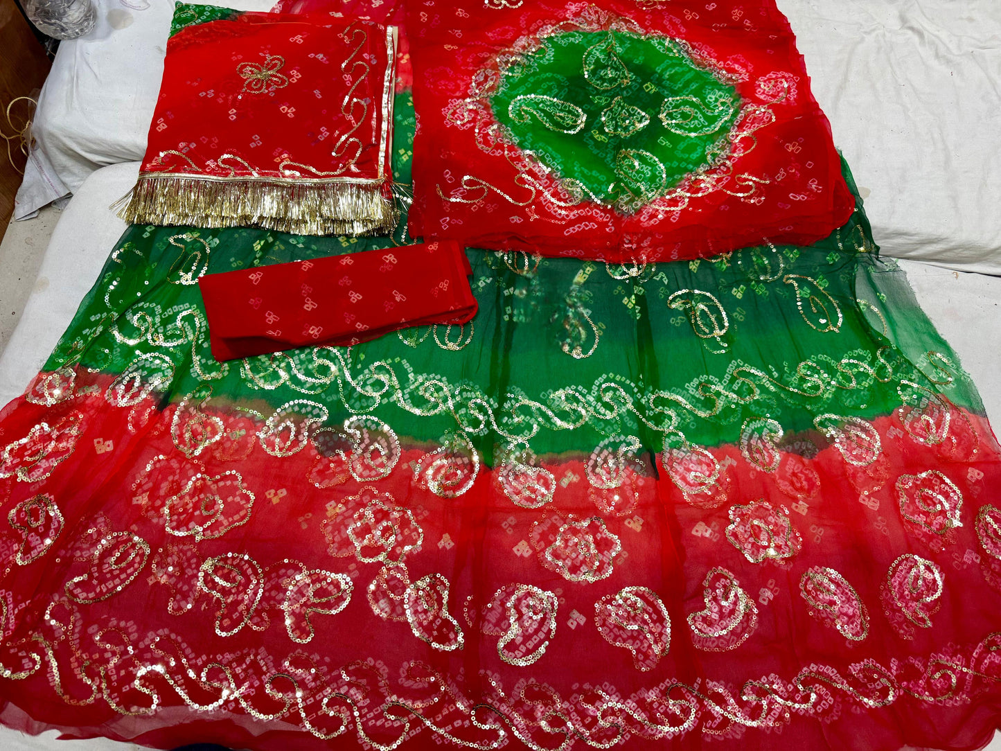 Thakurji pure Rai bandej Elegant Rajasthani poshak