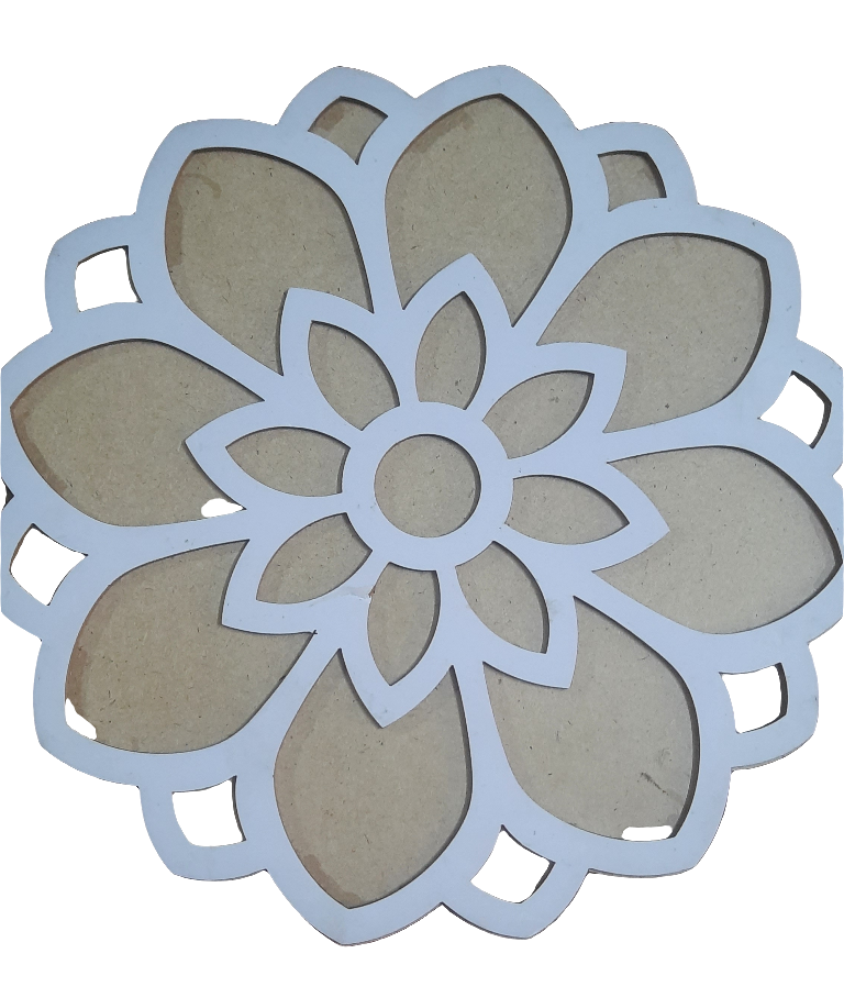 12 inch reusable rangoli stencil for pooja room and mandir decoration