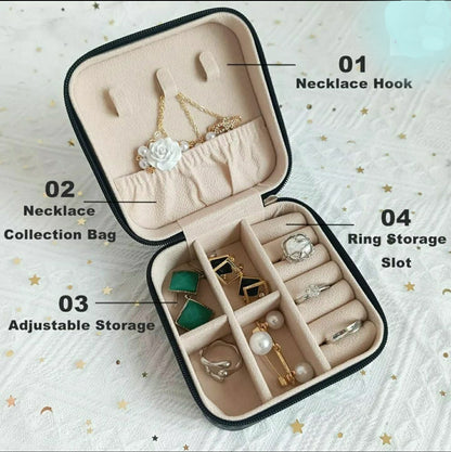 Mini jewelry organiser  box   pack of 2   color: Assorted