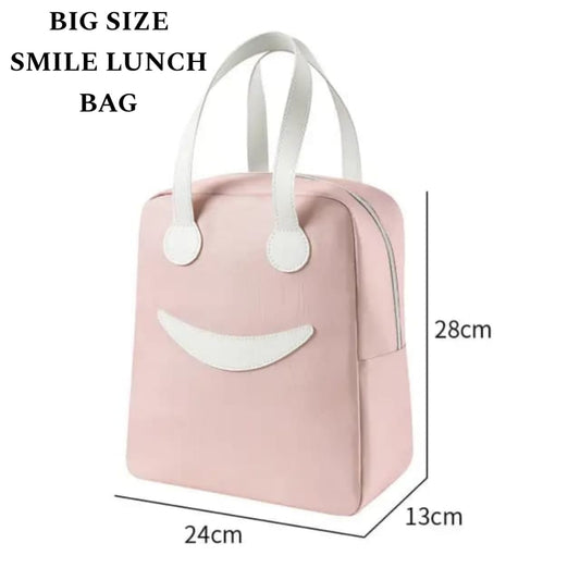 Smiley big size insulated lunch bag