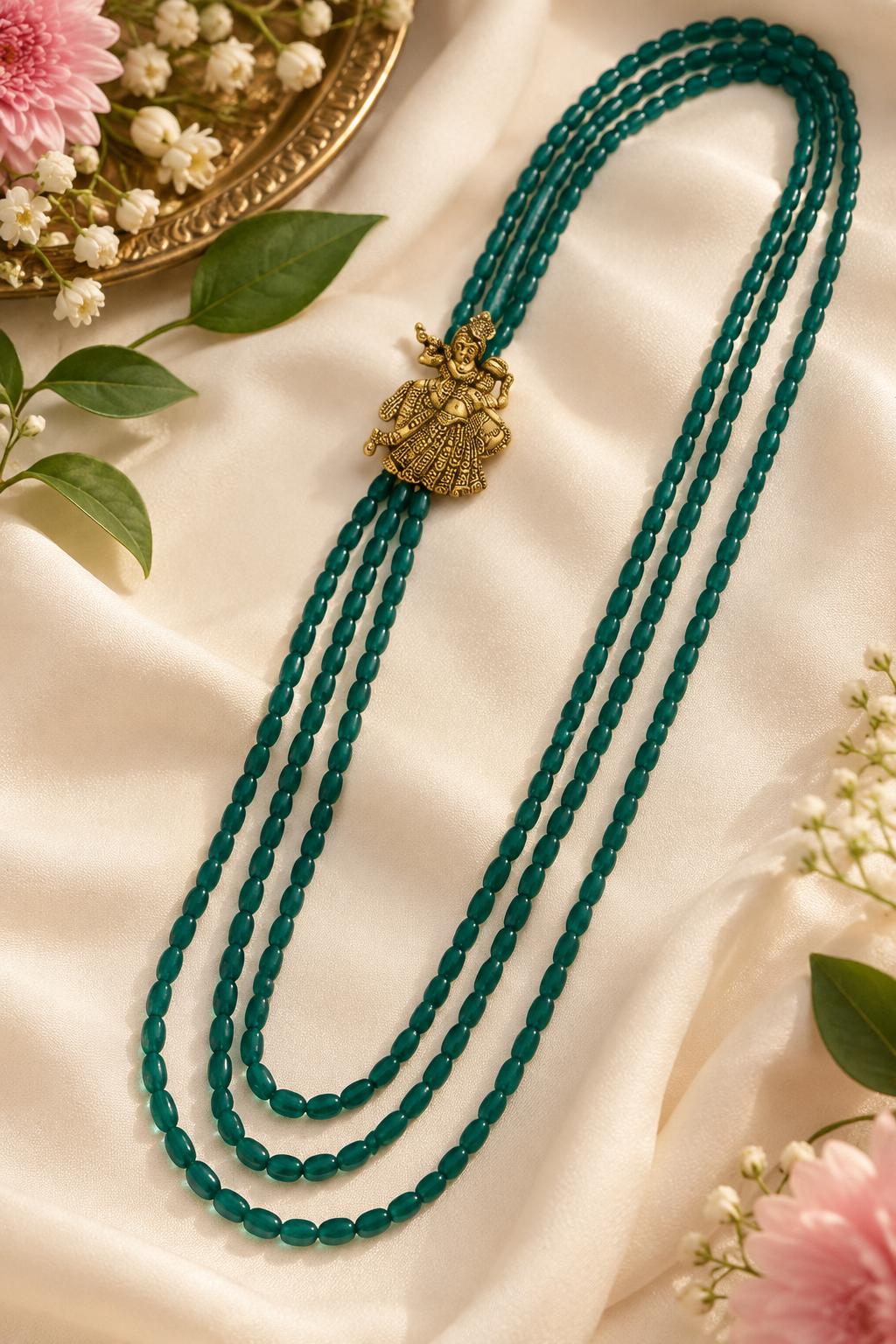 Vibrant Handcrafted Wedding Welcome Mala – Set of 10