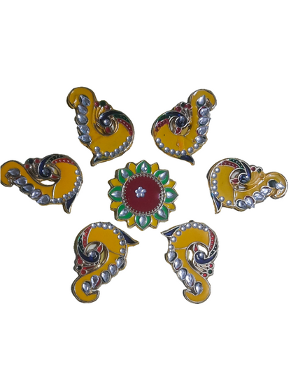 Reusable acrylic Beautiful Rangoli