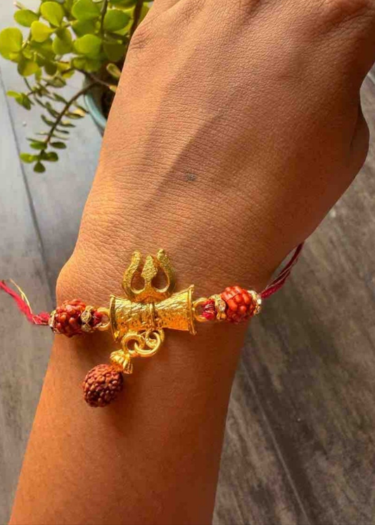 Shivji rudraksha  trishul Raksha kavach Rakhi