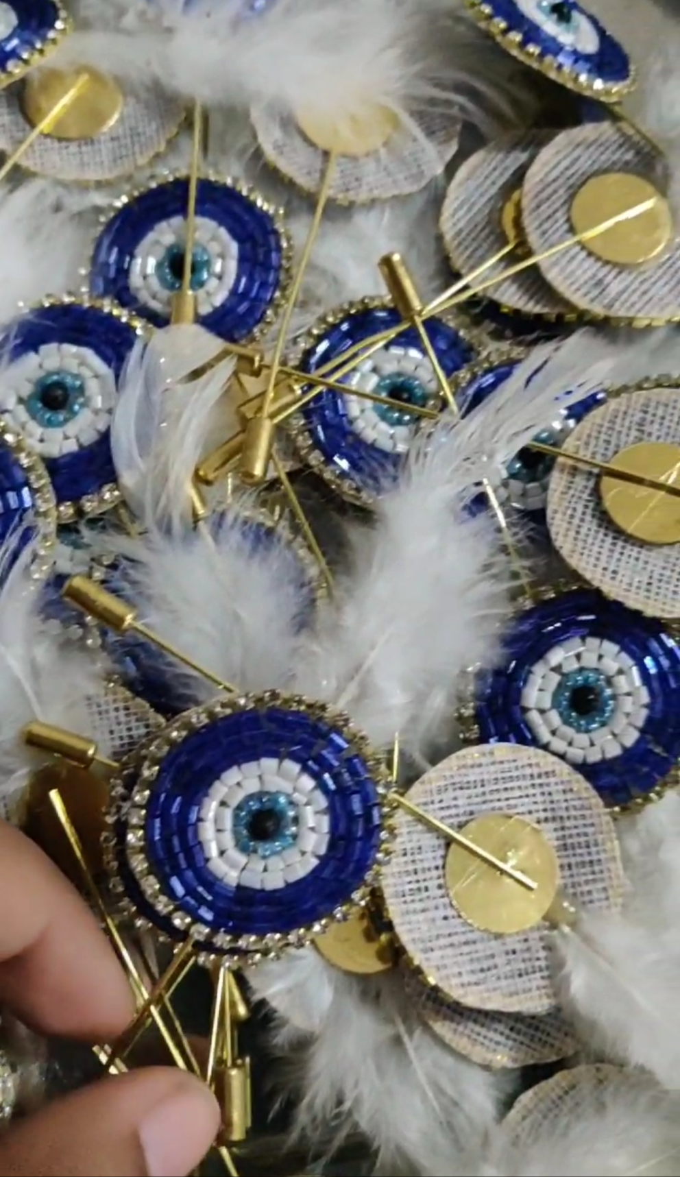 Evil eye handcrafted broach ✨️ pack of 50