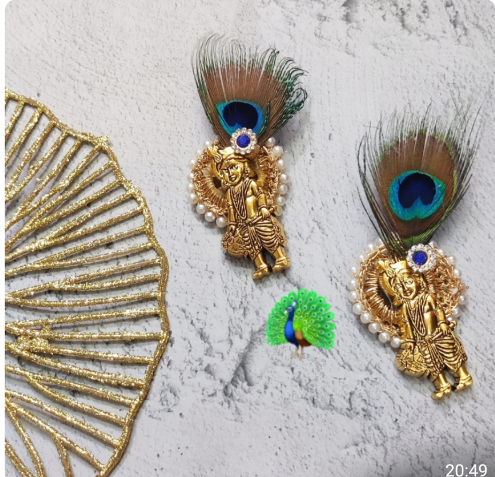 Beautiful Kanha  metal broach ✨️pack of 25