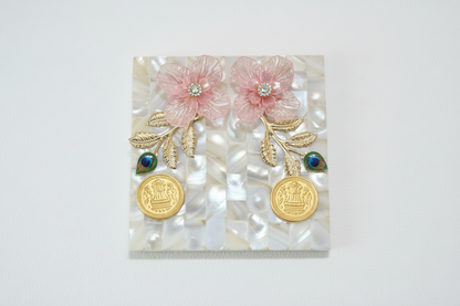 Handcrafted Mother of Pearl Coin Platter (4 inch) – Elegant Money Platter for Wedding, Shagun & Festive Gifting
