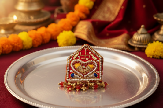 Royal Fancy Wedding Sevra for Bride & Groom – Traditional Marriage Head Accessory