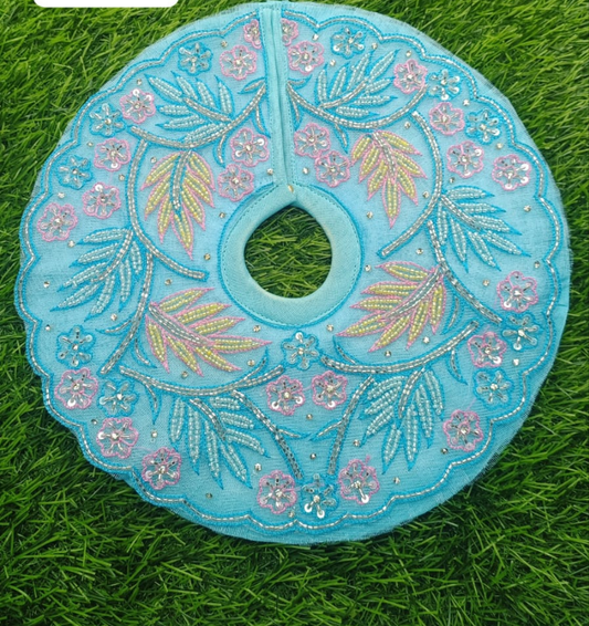 Neelpitambar designer heavy Ladoo gopalji poshak 6 inch