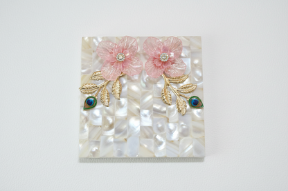 Handcrafted Mother of Pearl Coin Platter (4 inch) – Elegant Money Platter for Wedding, Shagun & Festive Gifting
