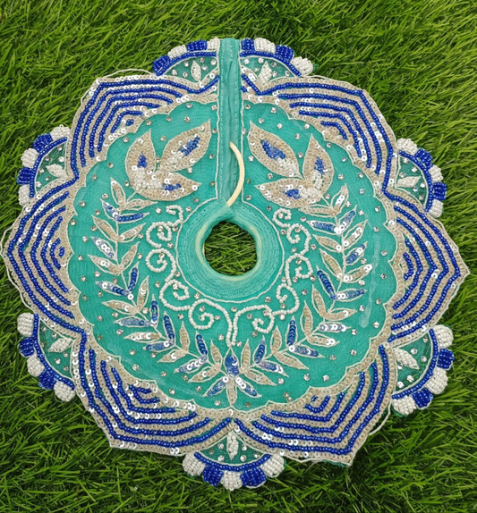 Moti stone sequence work heavy Ladoo gopalji poshak 6inch