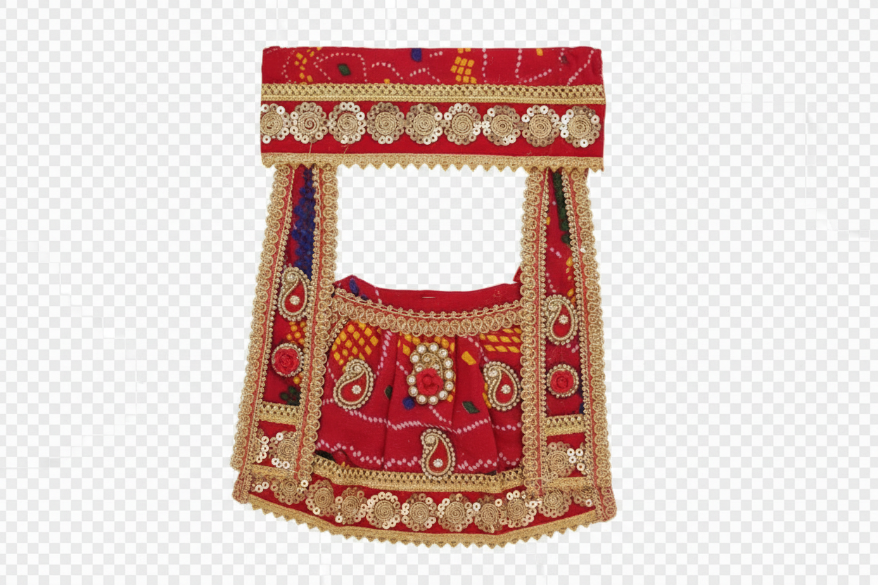 Mata Rani /Dadi ji Bandhej Chunri Poshak | Traditional Bhandhej Mata Ki Chunri Dress