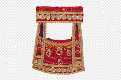 Mata Rani /Dadi ji Bandhej Chunri Poshak | Traditional Bhandhej Mata Ki Chunri Dress