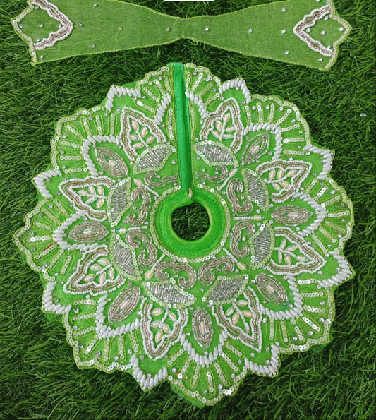 Janmashtami special heavy designer poshak 6 inch