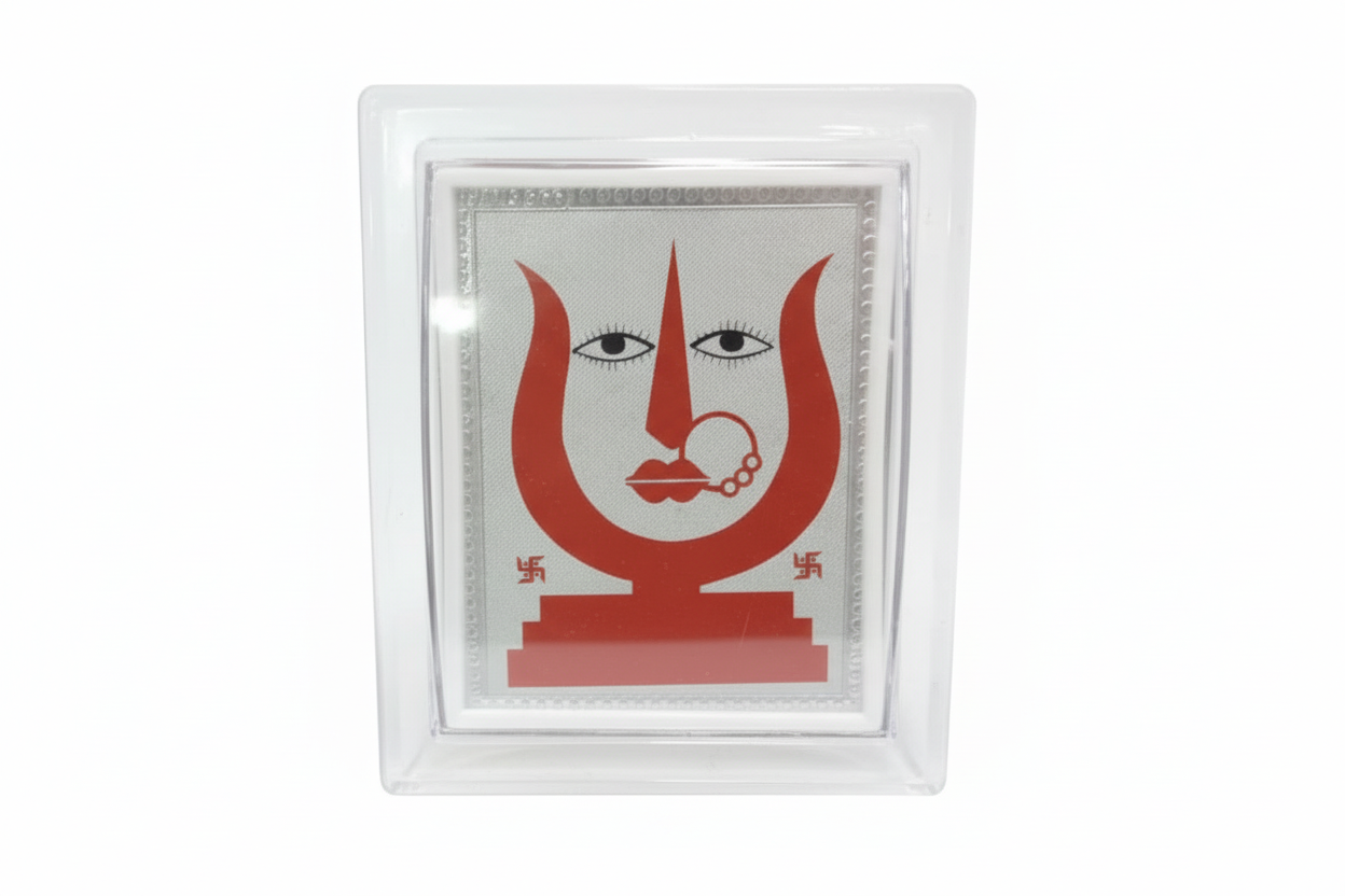 Rani Sati Dadi Pure Silver-Plated Frames for Pooja & Gifting – Pack of 6