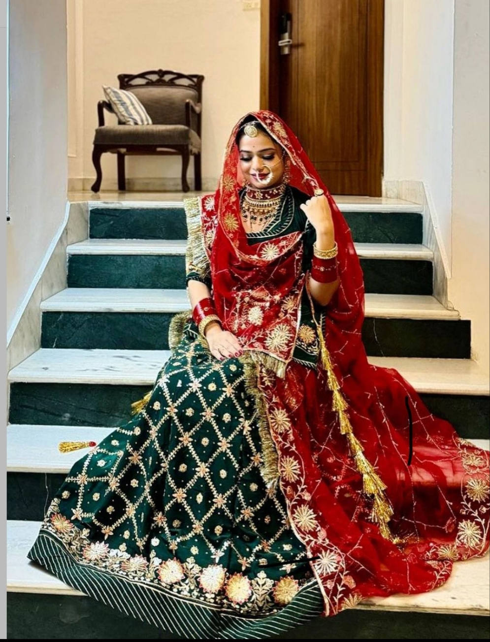 Elegant Rajasthani poshak 🌹