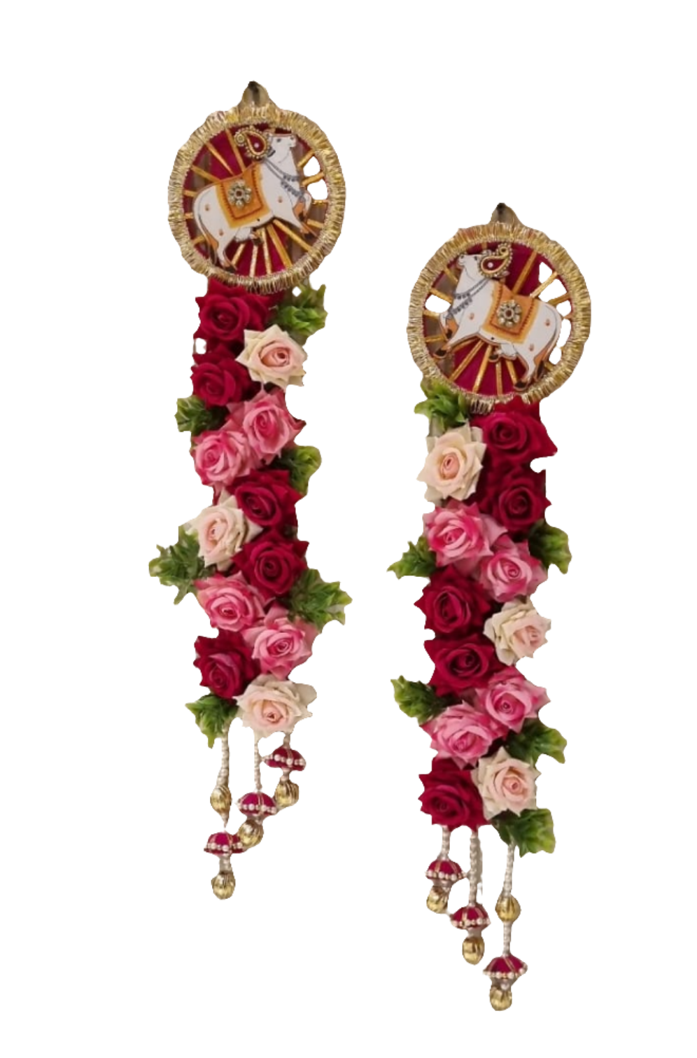 Floral pichwai hanging pair  30" inch