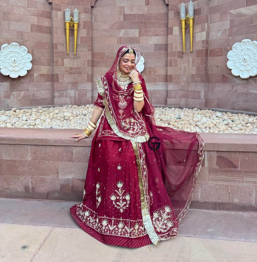 Elegant Partywear Rajasthani poshak