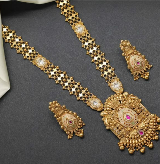 Antique design long Necklace set💫