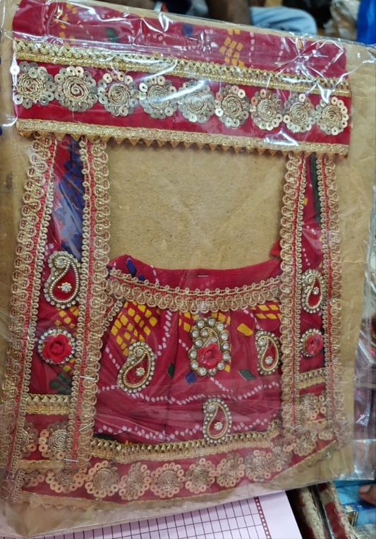 Dadi ji Mata Rani chunri Bhandhej poshak size  6  8  10  12  14