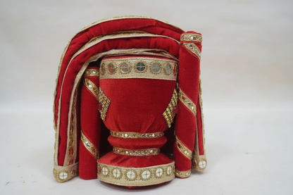 Traditional Ukhal Musal Chhajhla Set for Wedding & Pooja Ceremonies (2 Chhajhla, 1 ukhal, 2 Musal set)