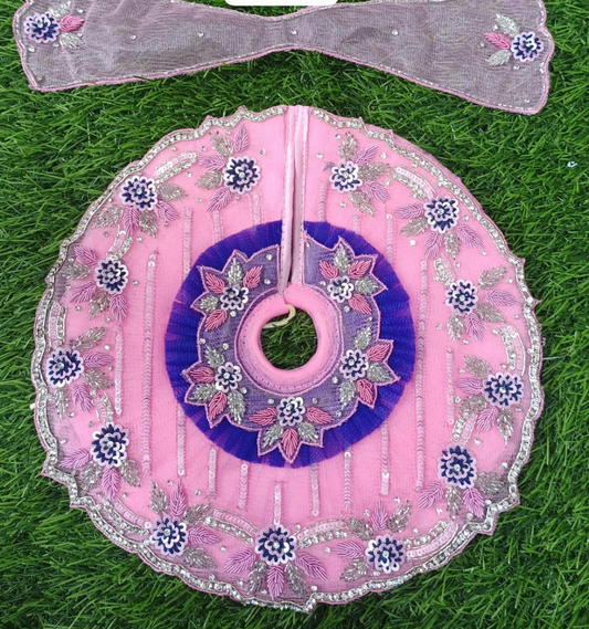 Beautiful handcrafted heavy designer Ladoo gopalji poshak 6inch