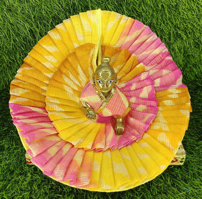 Ladoo Gopalji summer special double frill cotton Poshak🌻