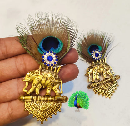 Elephant broach for groom side
Metal base ✨ pack of   25