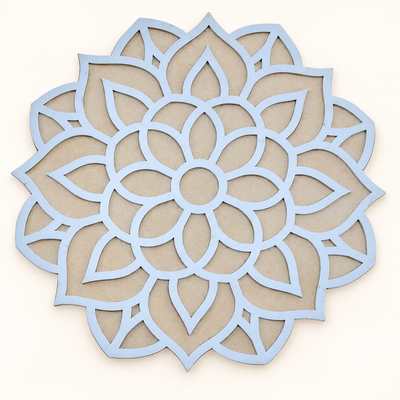 Reusable Wooden Rangoli Stencil – 12 Inch Rangoli Making Tool for Diwali & Pooja Décor