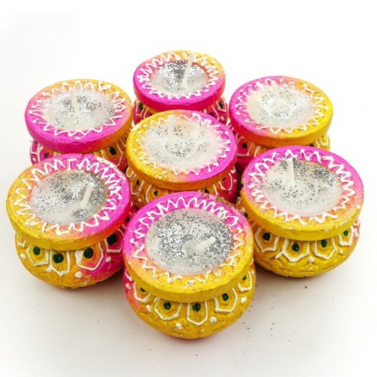 Rangoli Matki design wax mitti diye 🪔pack of 7