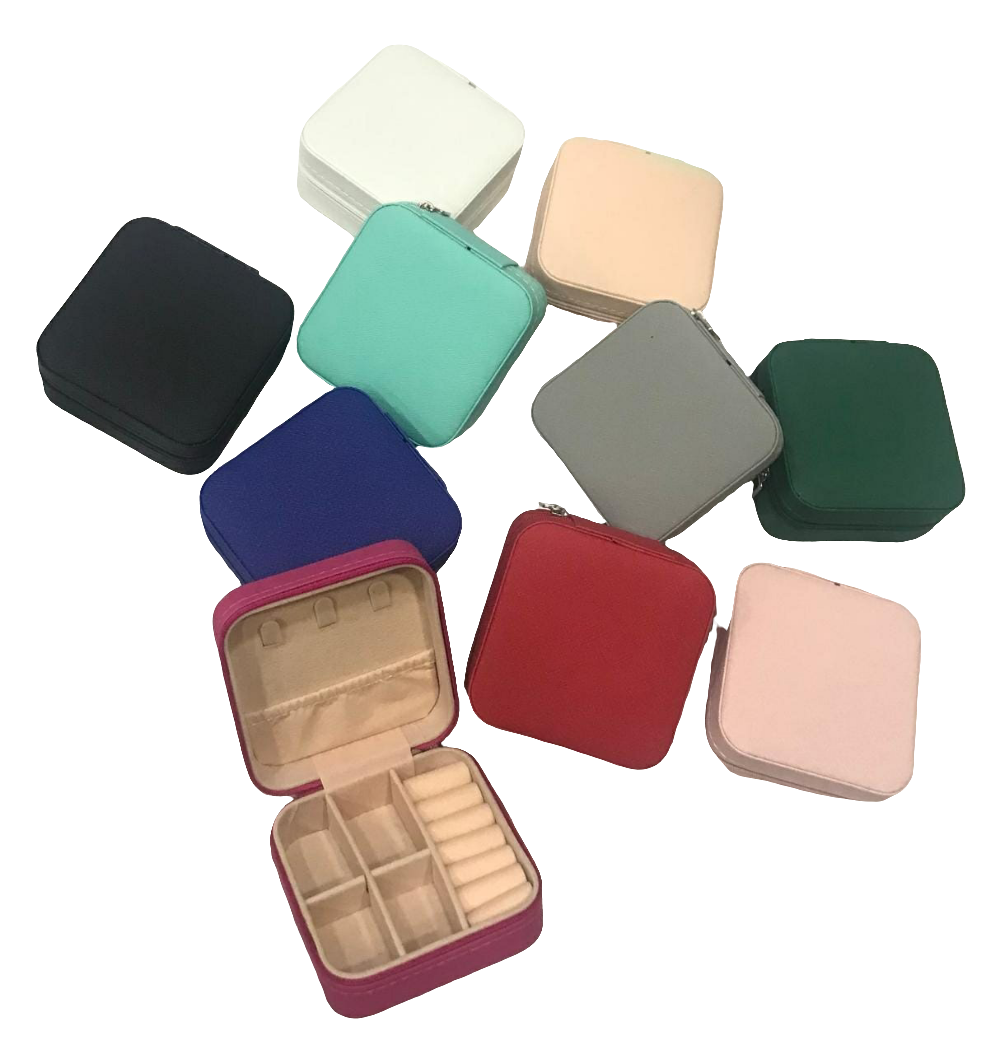 Mini jewelry organiser  box   pack of 2   color: Assorted