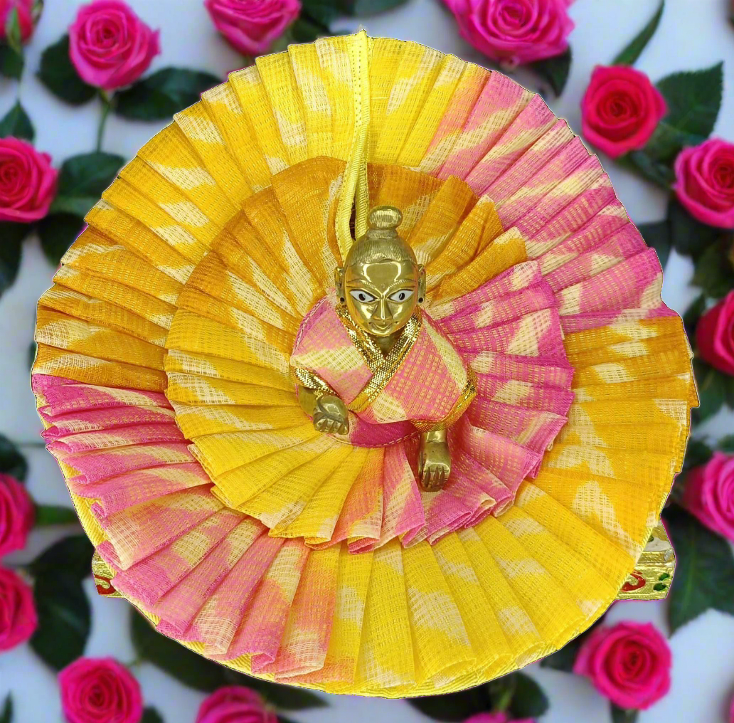 Ladoo Gopalji summer special double frill cotton Poshak🌻