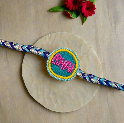 Beautiful handcrafted Bhai wali Rakhi pack of 1