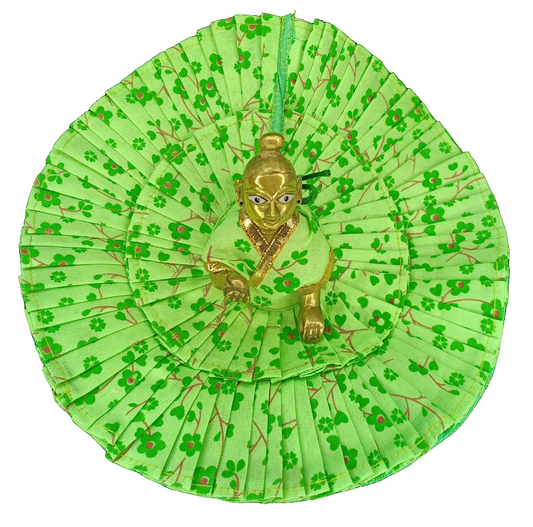 Ladoo Gopalji summer double frill cotton Poshak 🌹