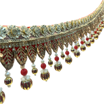 Golden zardozi sequins work handcrafted Bandarwal/Toran 40*inch