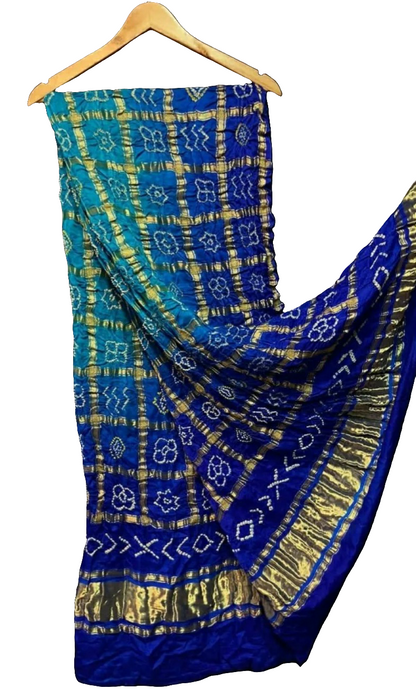 Pure Gaji Silk Bandhani Gharchola Dupatta💫