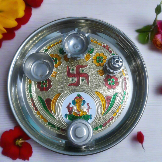 Meena Kari Puja Thali 🌹12 inch